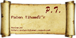Palen Tihamér névjegykártya